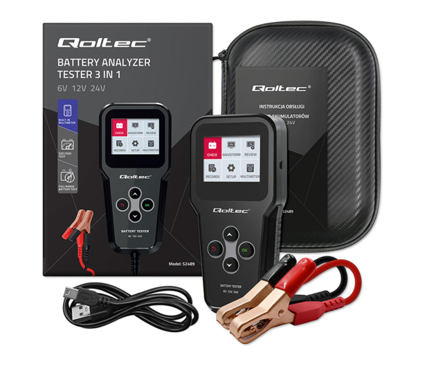 Qoltec Tester akumulatora 3w1  (6V, 12V,24V, 30Ah-200Ah) - 1483434 - zdjęcie 4